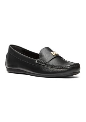 MICHAEL Michael Kors Women's Melanie Moc Loafer Flats, Black, 11M