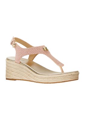 Fremhævet I øvrigt Rendition MICHAEL Michael Kors Laney Thong Wedge Sandals | belk