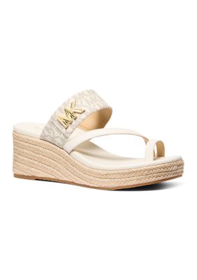 MICHAEL Michael Kors Women's Jilly Mid Wedge Sandals, 6.5M