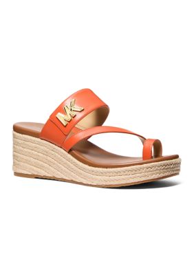 MICHAEL Michael Kors Women's Jilly Mid Wedge Sandals, 6.5M