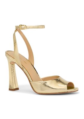MICHAEL Michael Kors Women's Rosie High Sandals, Gold, 7M