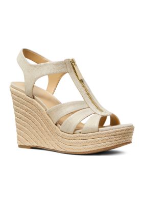 Michael Kors Berkley Wedge Pale Blue 10 M  