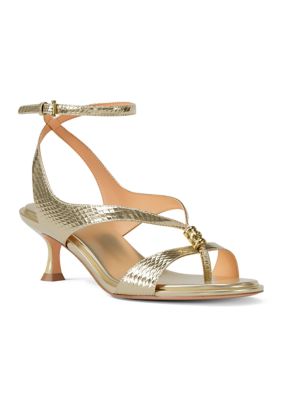 MICHAEL Michael Kors Women's Cherie Mid Sandals, Gold, 7.5M