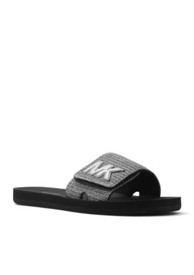 MICHAEL Michael Kors Logo Textured Slide Sandals belk