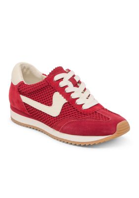 Dolce Vita Women's BNTCD Mesh Sneakers, Crimson, 7.5M