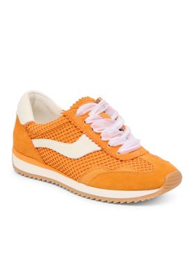 Dolce Vita Women's BNTCD Mesh Sneakers, Orange, 6.5M