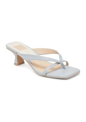Dolce Vita Women's Brevel Kitten Heel Sandals, Light Blue, 10M