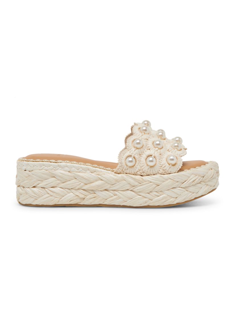 Caper Pearl Platform Sandals