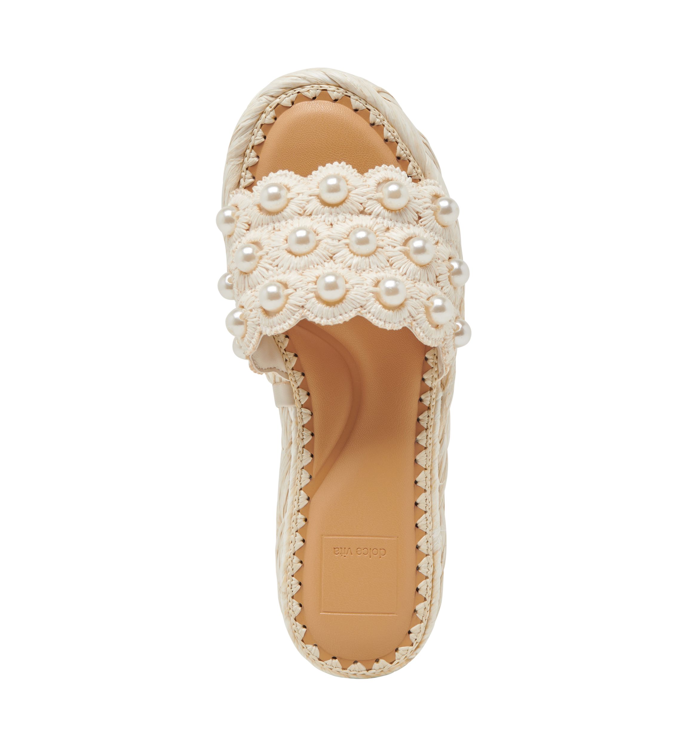 Caper Pearl Platform Sandals