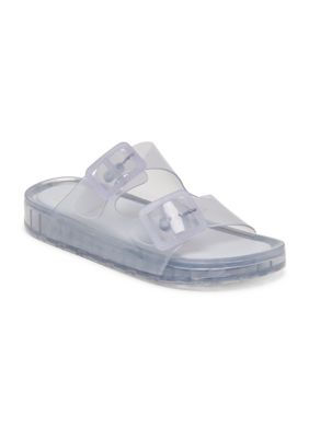 Dolce Vita Women's Julio Jelly Footbed Sandals, Blue, 7M