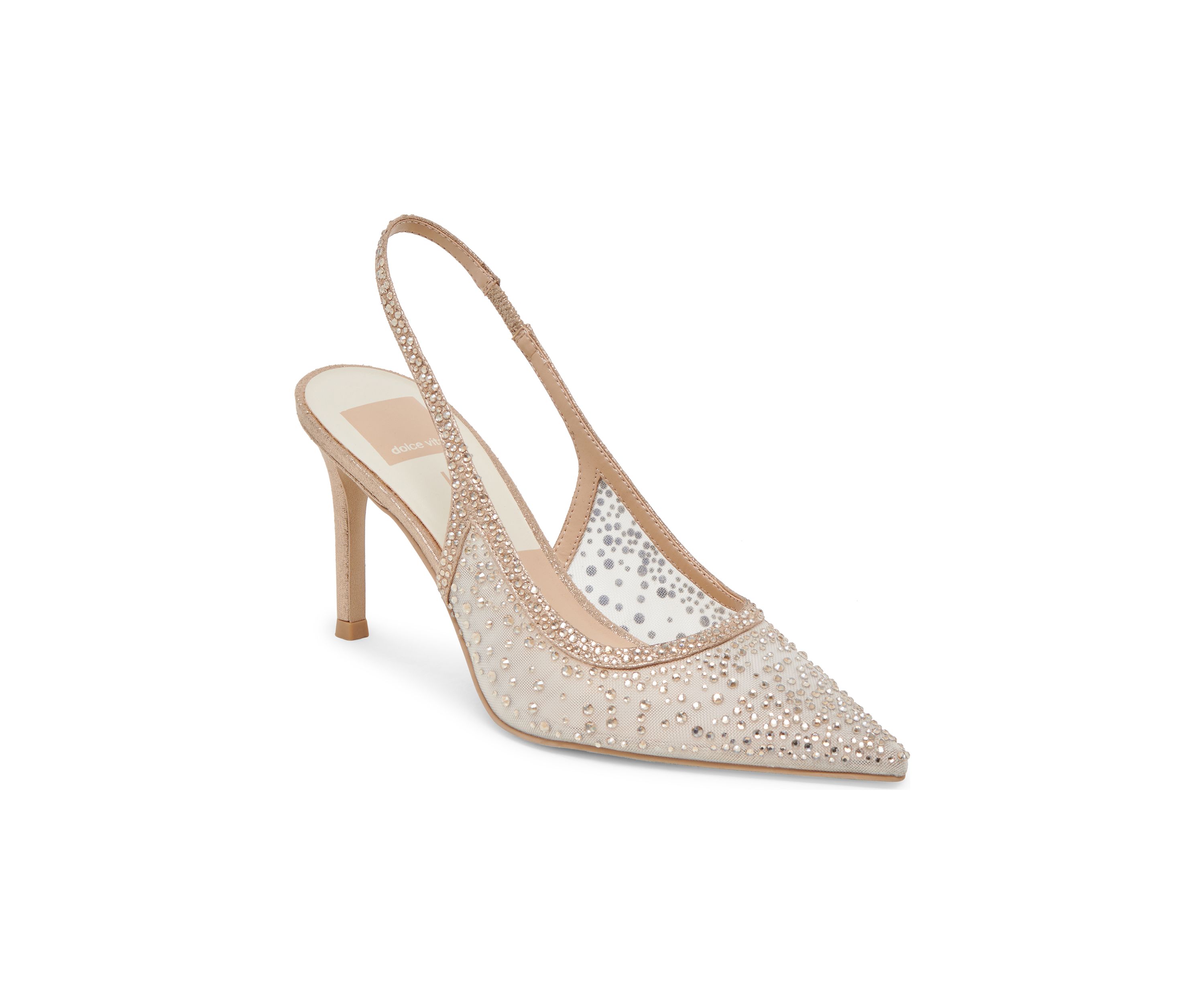 Kaye Crystal Slingback Heels
