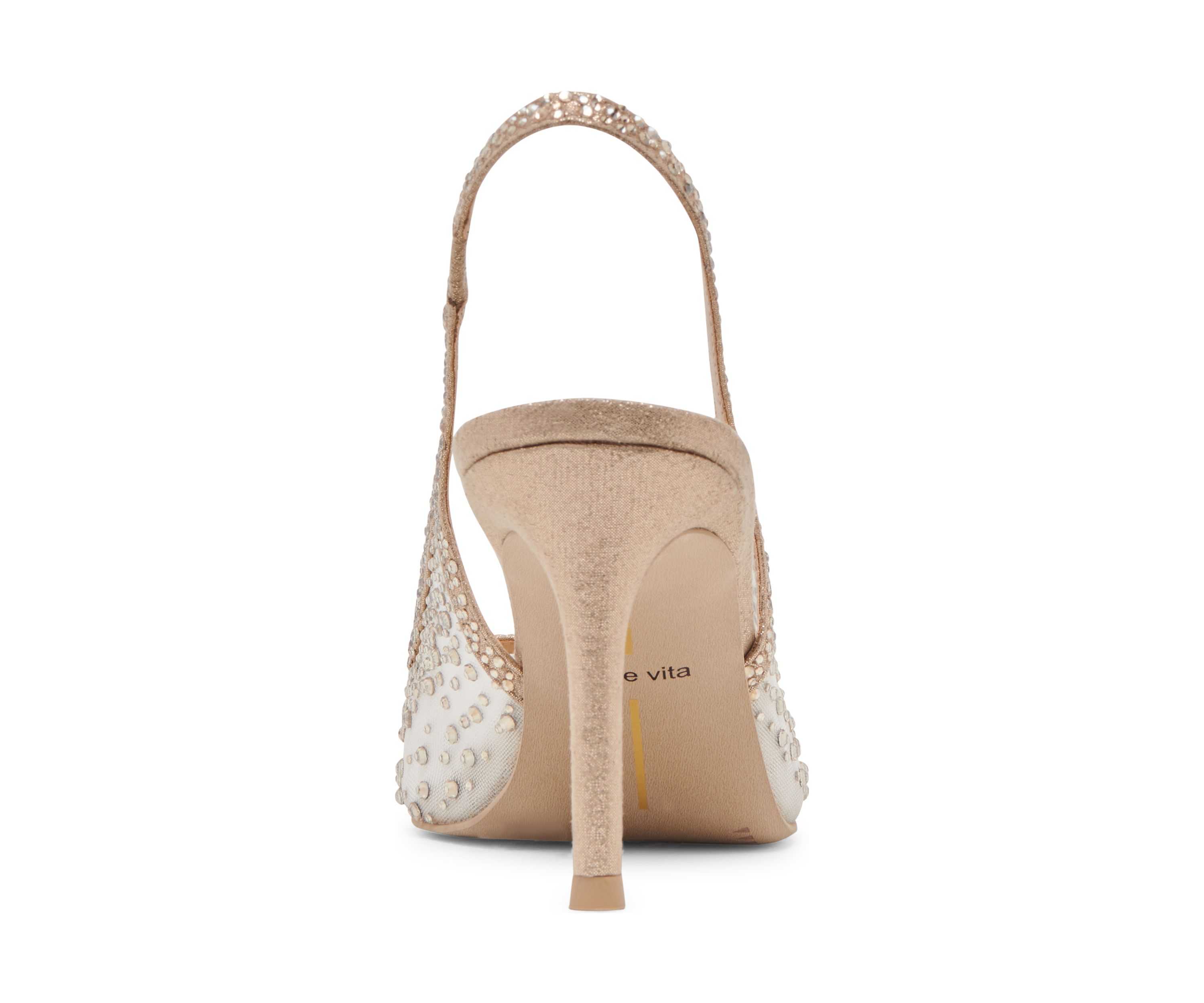 Kaye Crystal Slingback Heels