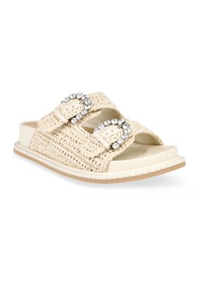 Dolce Vita Women's Shauny Crystals Footbed Sandals, 9.5M