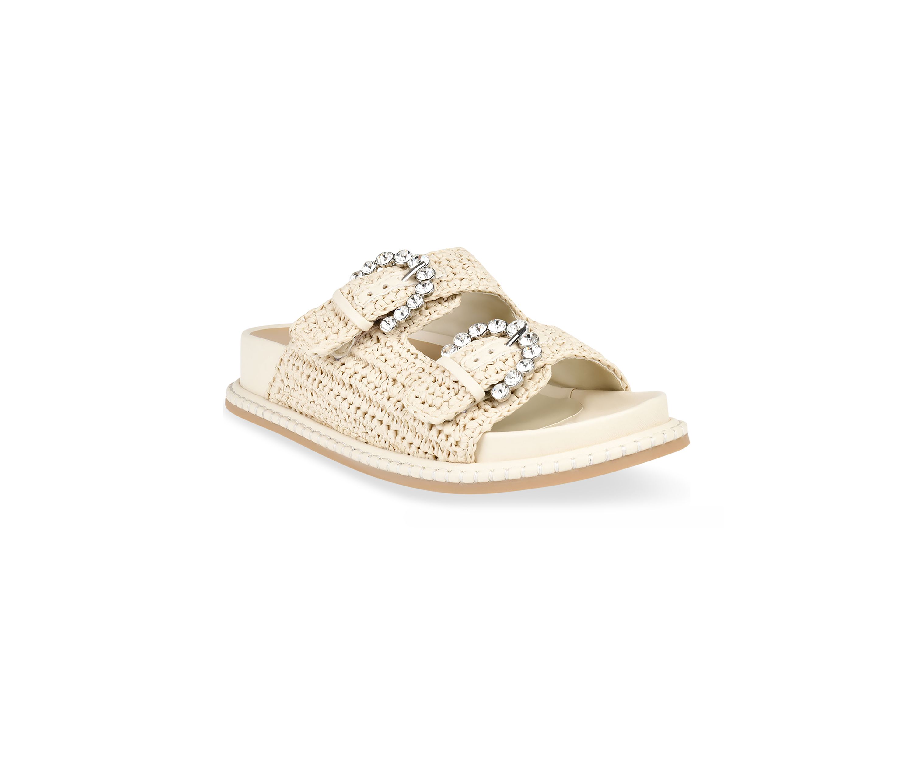 Shauny Crystals Footbed Sandals