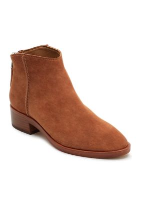 red short booties