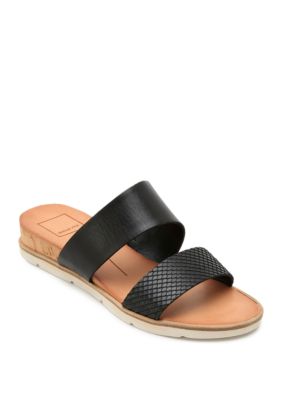2 band slide sandals