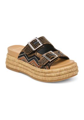 Dolce Vita Women's Wixie Platform Sandals, Black, 9.5M