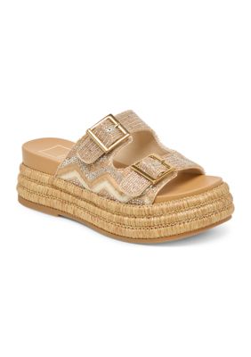 Dolce Vita Women's Wixie Platform Sandals, Gold, 9.5M