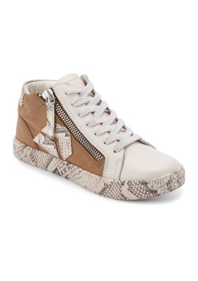 zonya sneakers in white multi plush