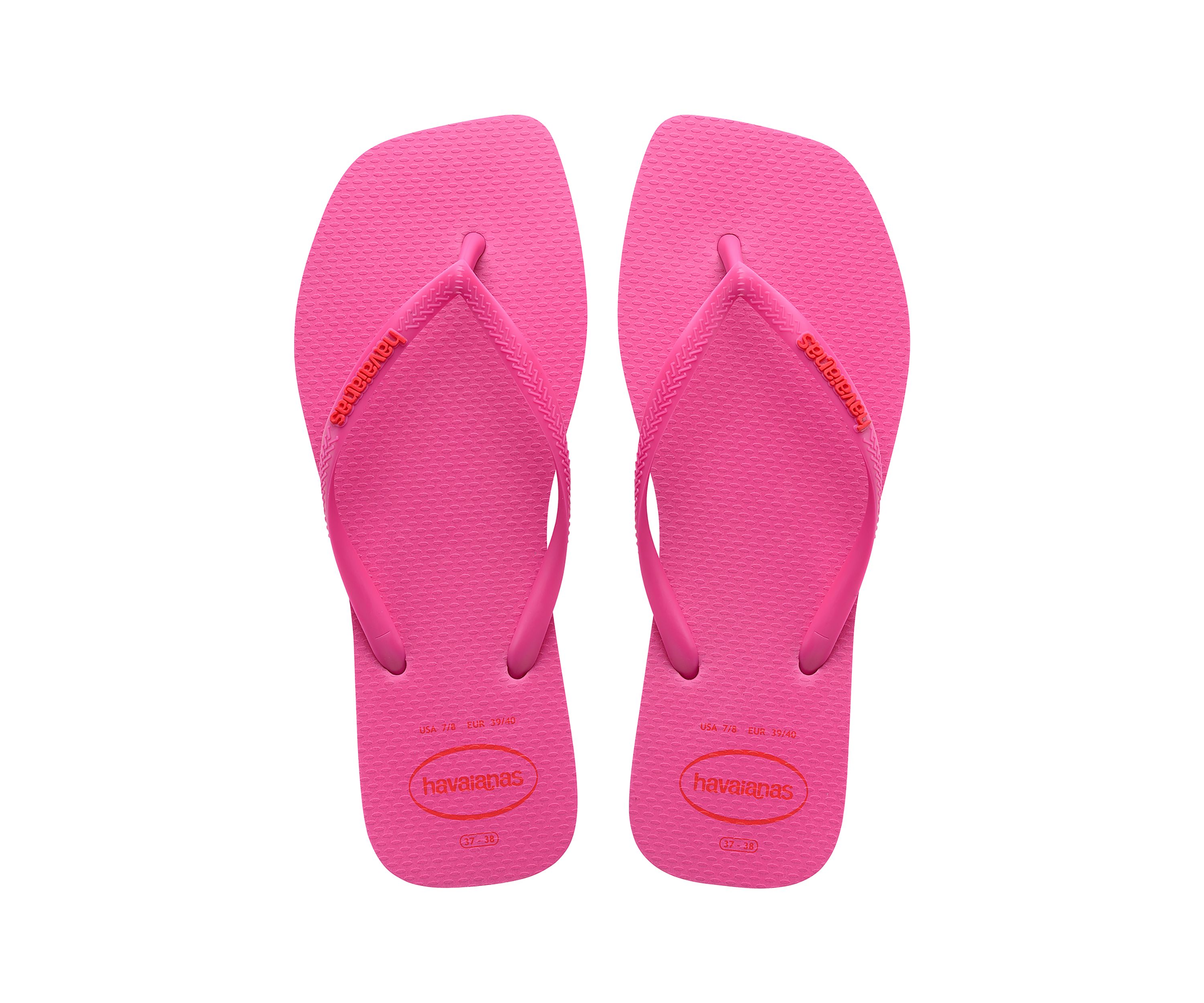 Slim Square Logo Sandals