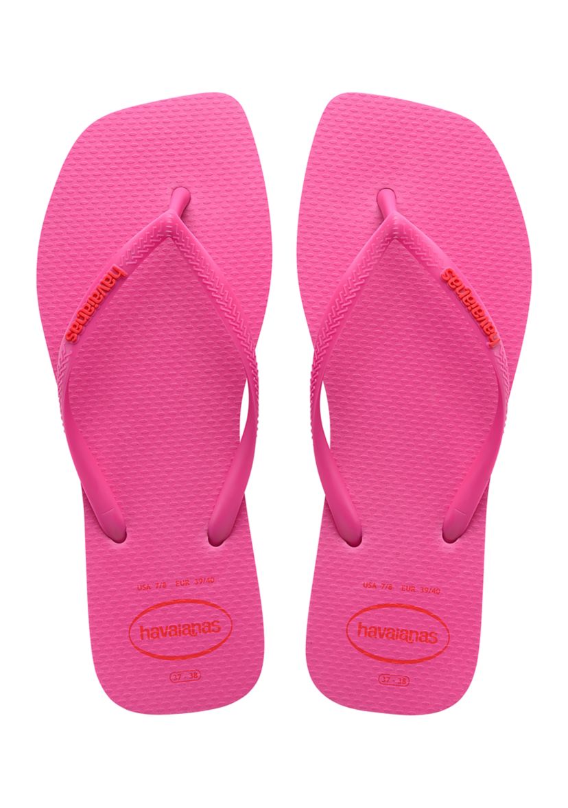 Slim Square Logo Sandals