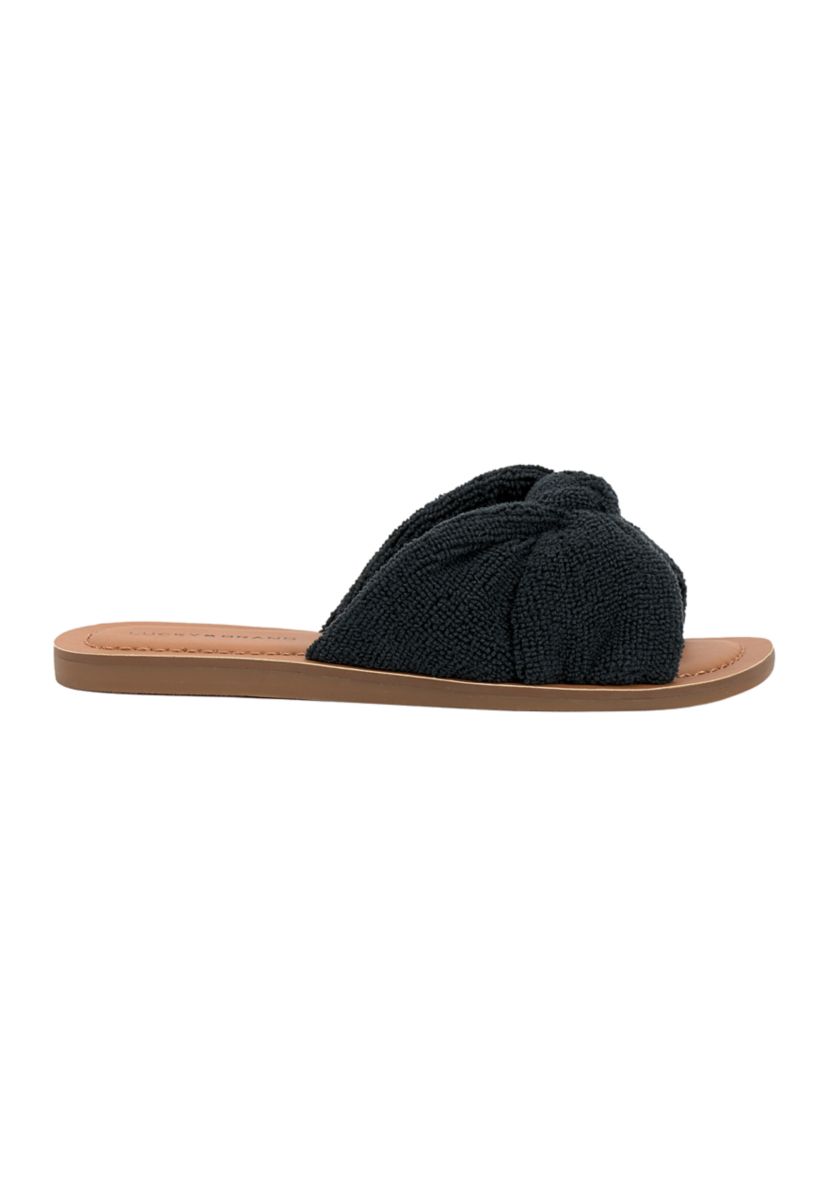 Brittani Cross  Band Slide Sandals