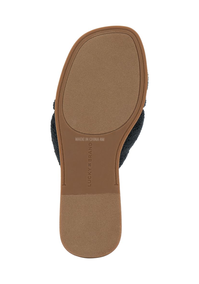 Brittani Cross  Band Slide Sandals