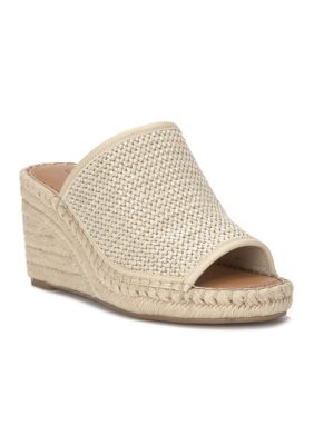 Lucky Brand Women's Cabriah Wedge Sandals, Beige, 6M