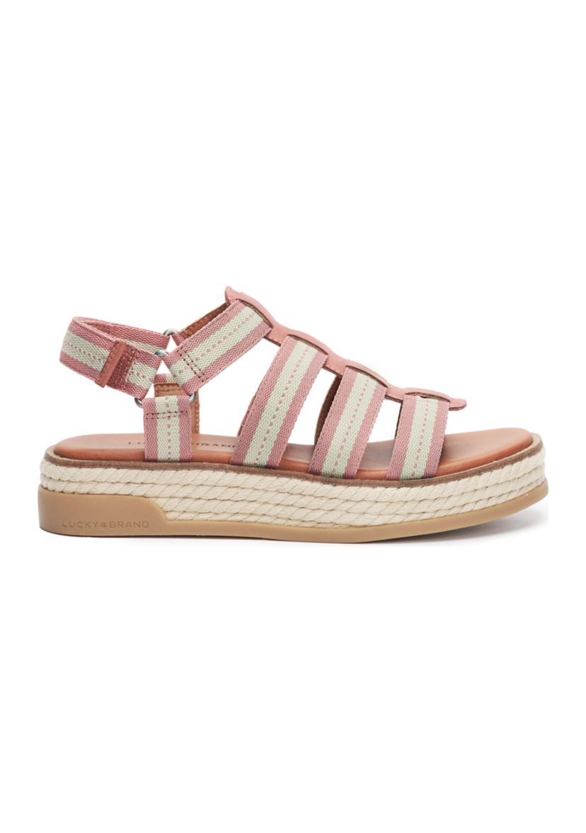 Emliey Strappy Rope Flatform Sandals