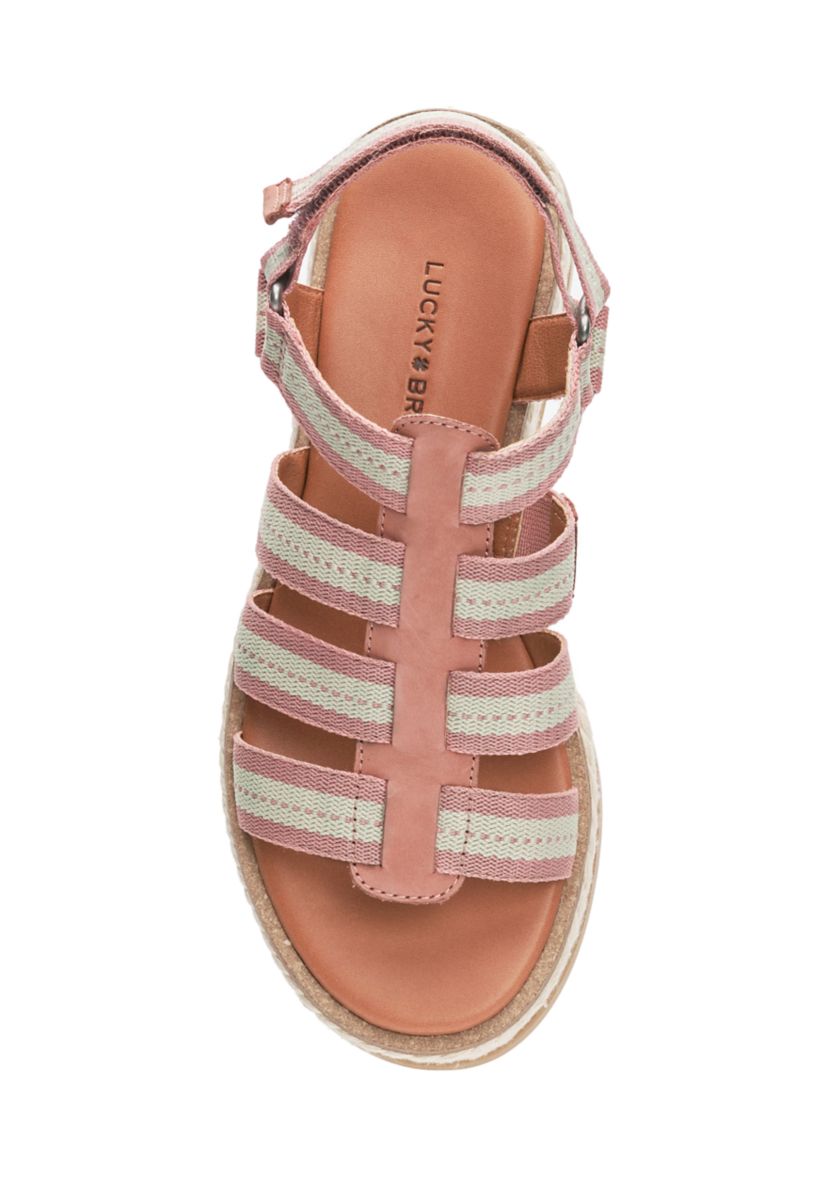 Emliey Strappy Rope Flatform Sandals