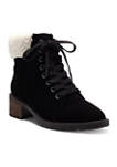 Jacenia Lace Up  Shearling Boots