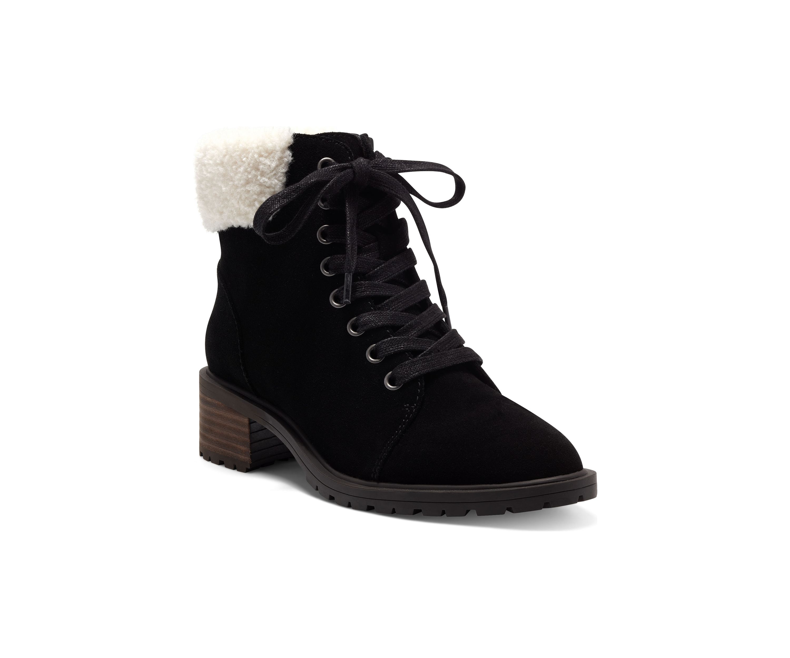 Jacenia Lace Up  Shearling Boots