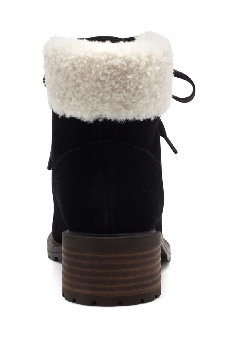 Jacenia Lace Up  Shearling Boots