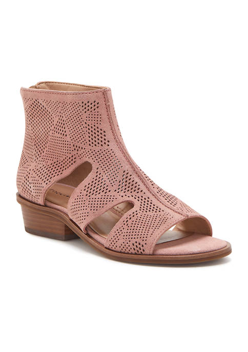 Lucky Brand Sicole Perforated Zip Sandals