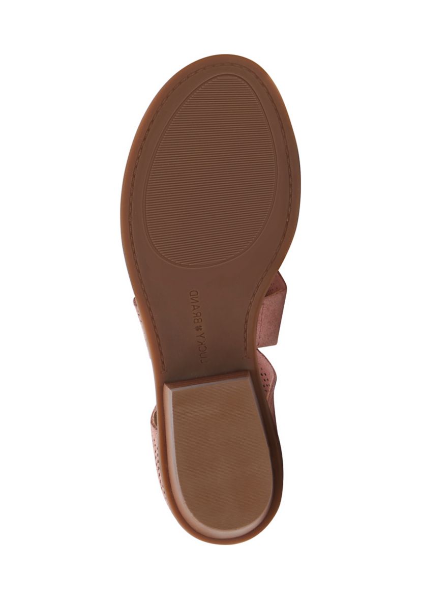 Sicole Perforated Zip Sandals