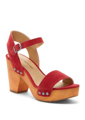 Lucky brand trisa hot sale wood platform sandals