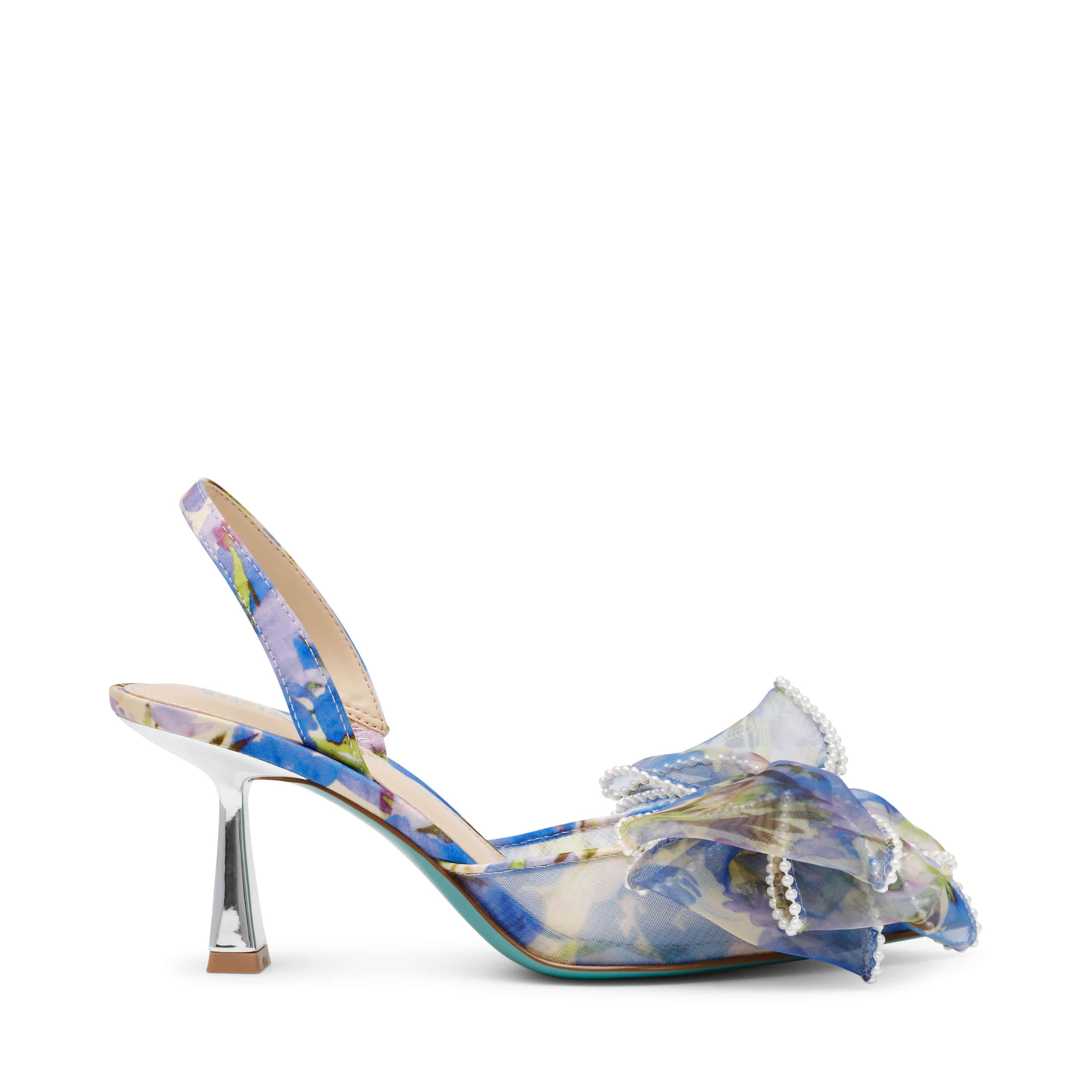 Kelli Tulle Bow Sling Back Pump
