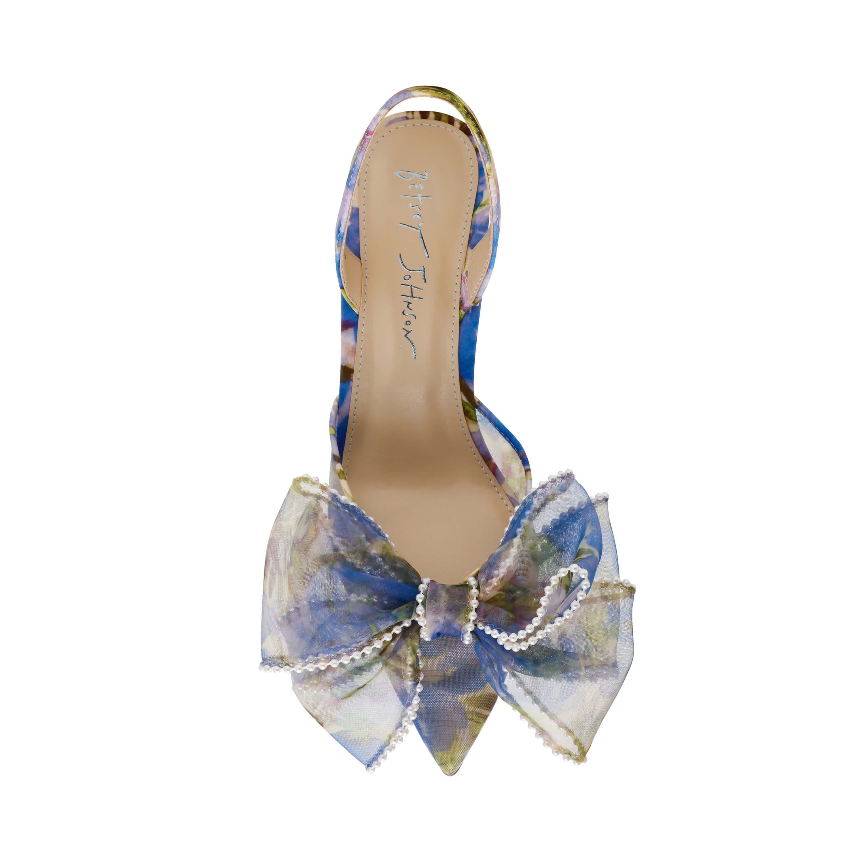 Kelli Tulle Bow Sling Back Pump