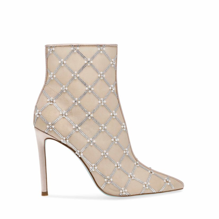 Larkk Embellished Mesh Dress Bootie
