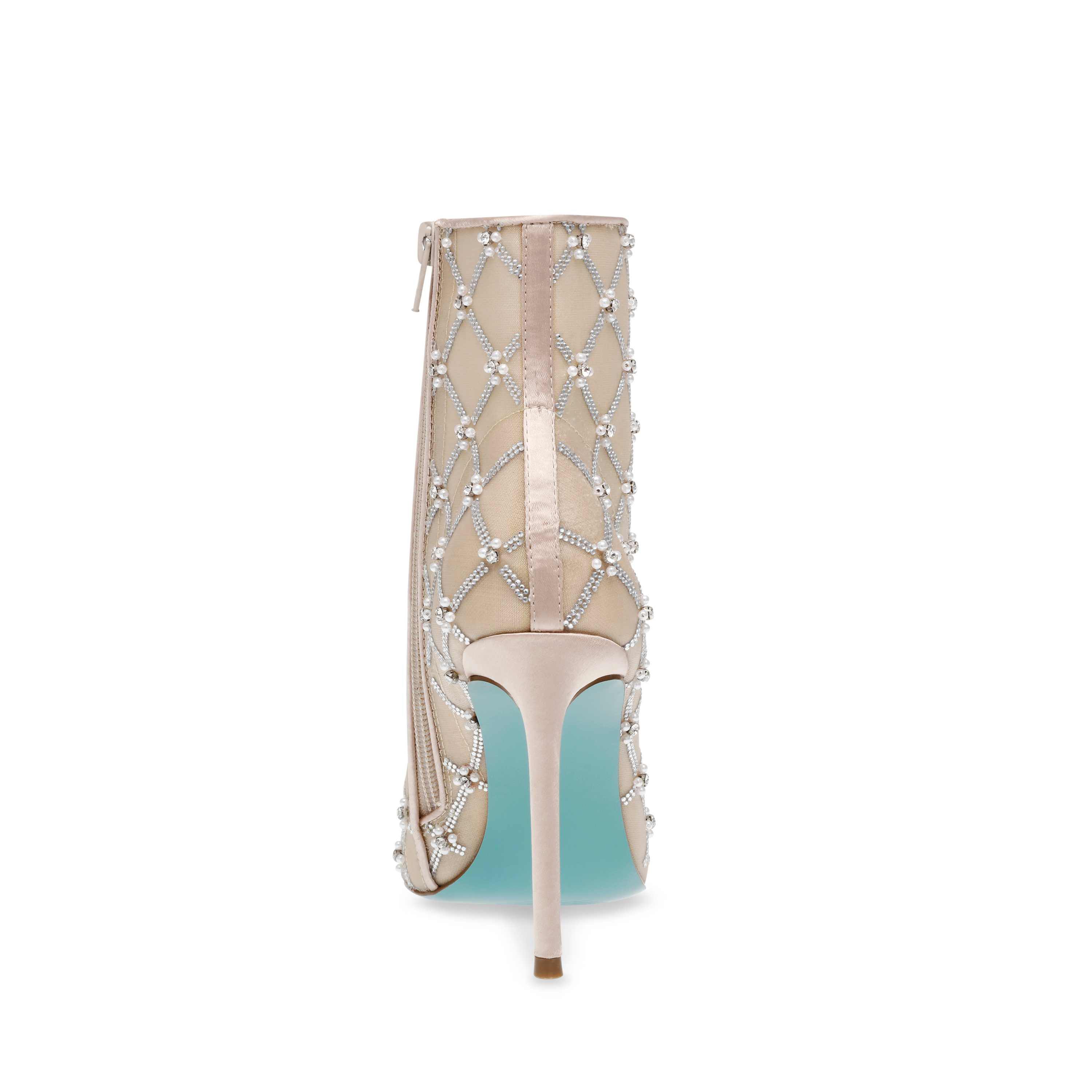 Larkk Embellished Mesh Dress Bootie