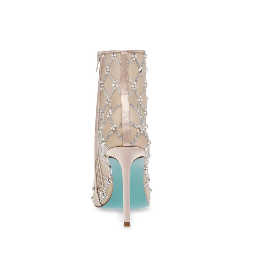 Larkk Embellished Mesh Dress Bootie