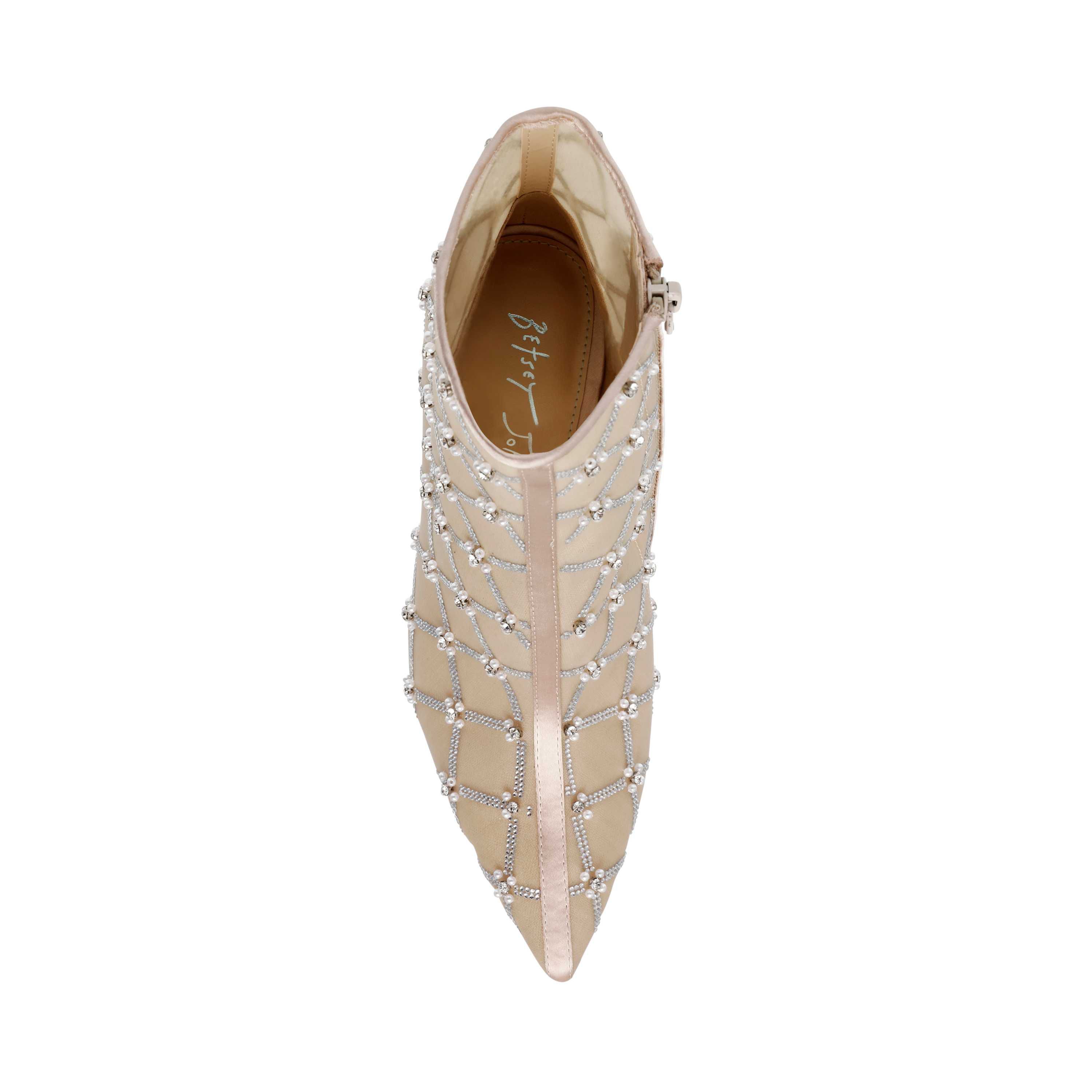 Larkk Embellished Mesh Dress Bootie