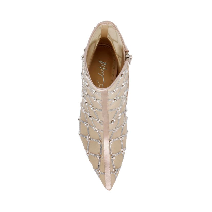 Larkk Embellished Mesh Dress Bootie