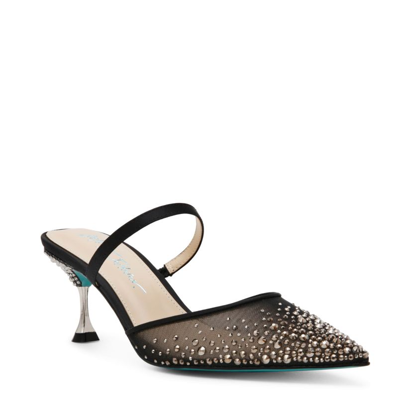 Tomy Mesh Rhinestone Mule