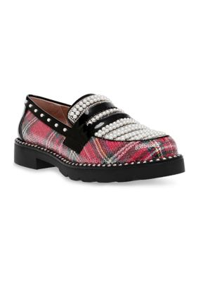 Betsey Johnson Women's Darian Loafers, Red, 6M