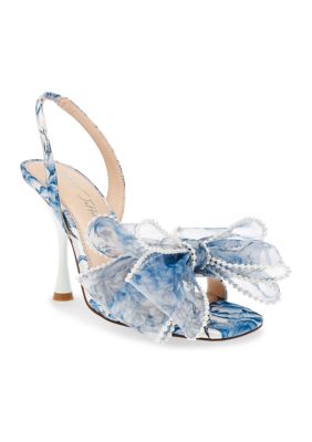 Betsey Johnson Fawn Pearl Bow Sandals belk