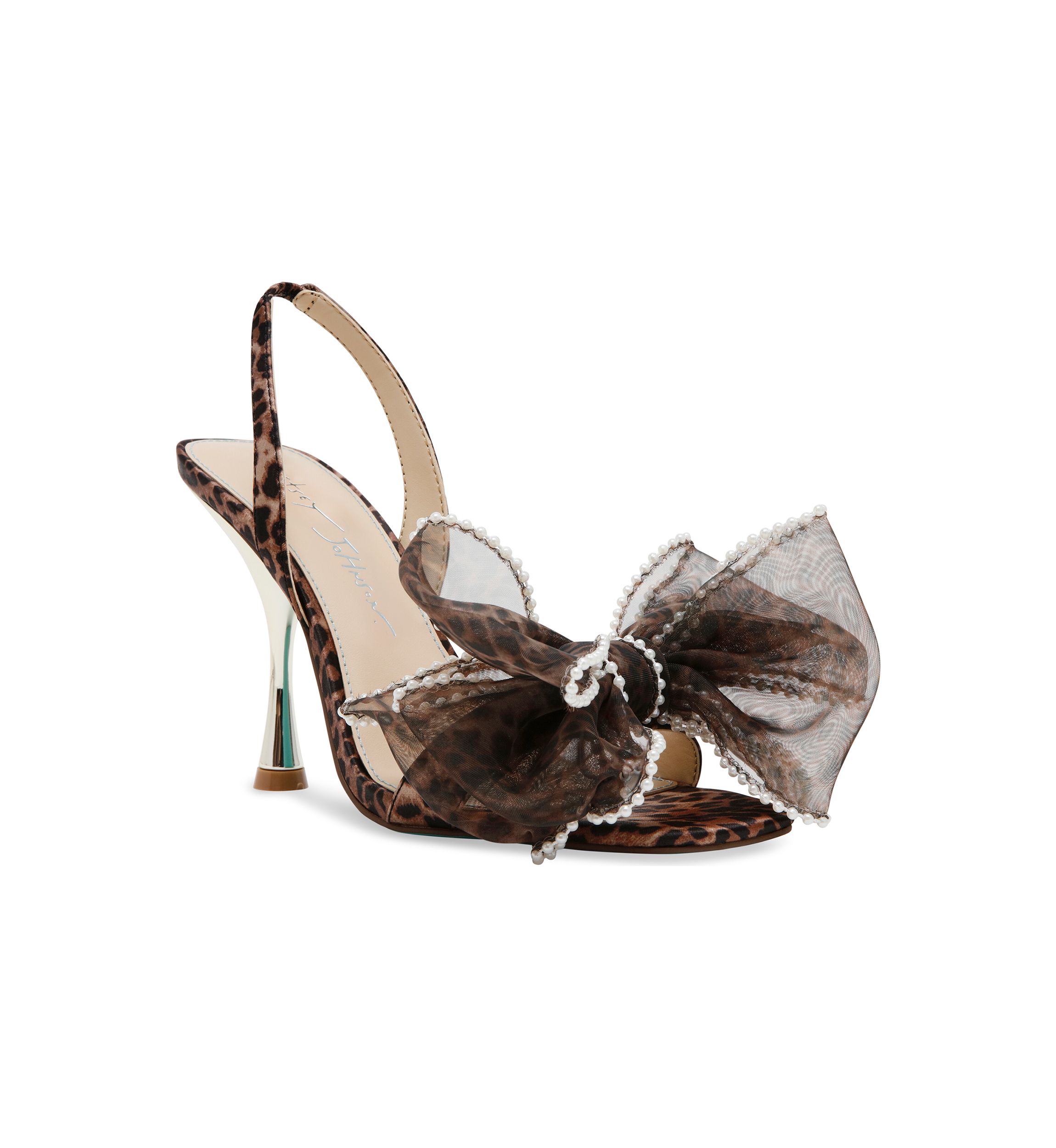 Fawn Pearl Bow Sandals