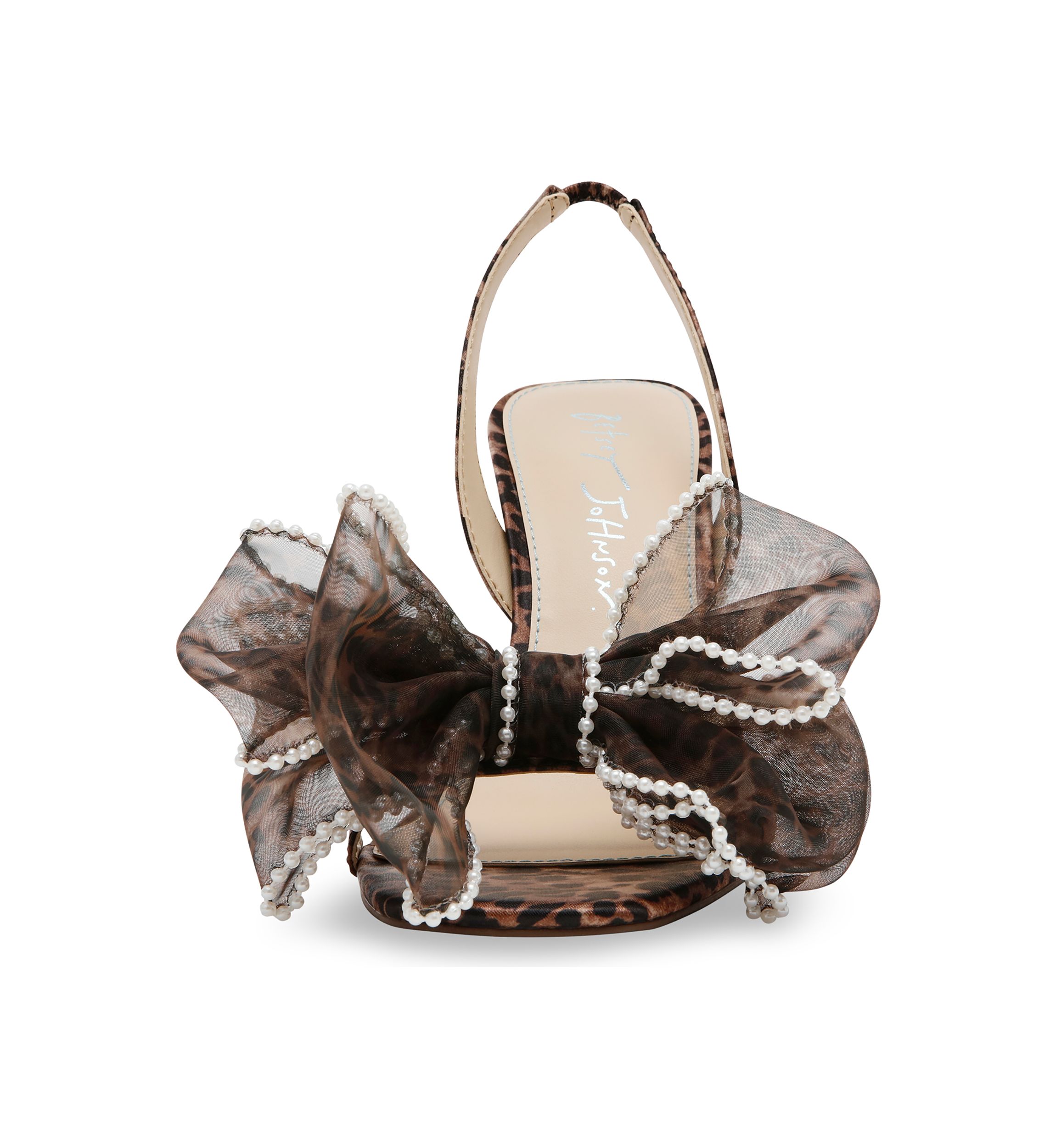 Fawn Pearl Bow Sandals