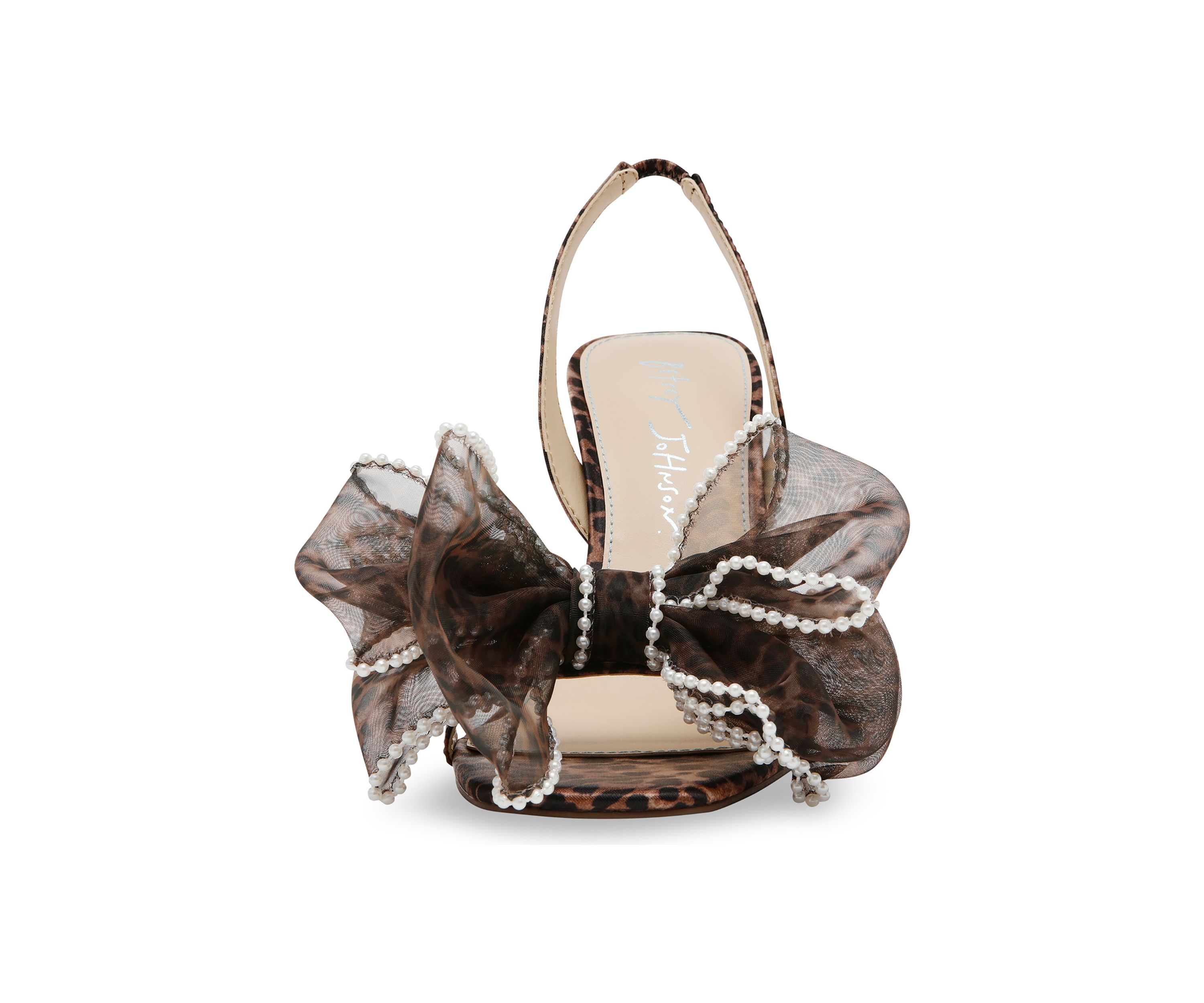 Fawn Pearl Bow Sandals
