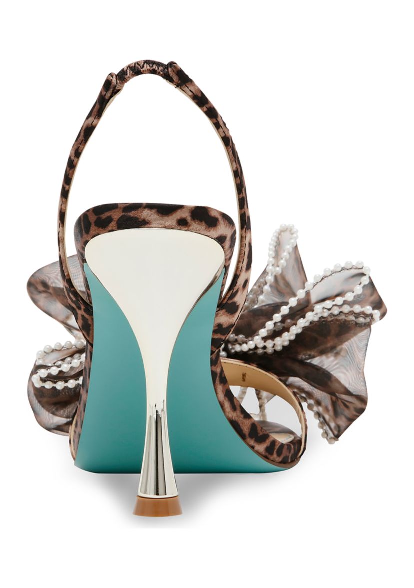 Fawn Pearl Bow Sandals